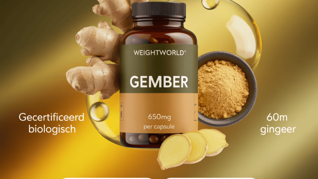 Gember en gezondheid supplementen